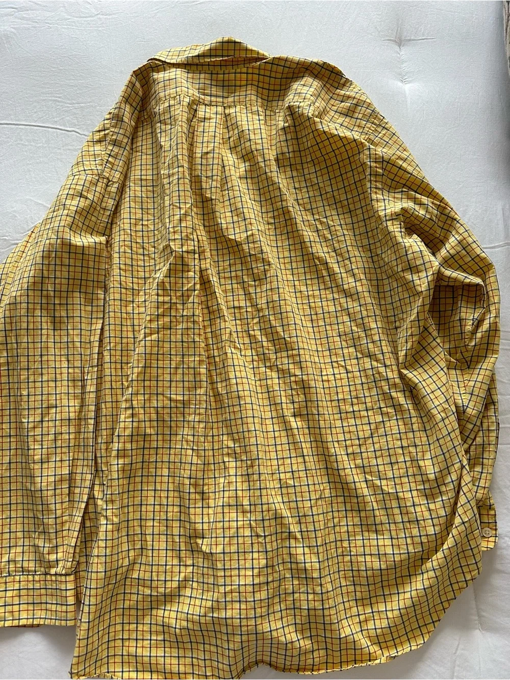 Ralph Lauren Yellow & Navy Plaid Button-Down Shirt
